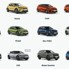 Kolekcja samochodów Kia: od miejskich Picanto i Stonic, przez rodzinne Ceed, kombi, SUV-y jak Sportage, po elektryczne modele EV6, EV9 i nowości EV3. Wśród nich znajdziesz też samochody segmentu D.