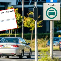 Sprawdź normę EURO dla pojazdu. Na ekranie widnieje informacja o normie EURO 2, która może ograniczać wjazd do stref czystego transportu.