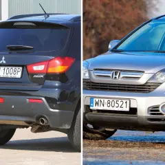 Czarny Mitsubishi ASX i srebrny Honda CR-V. Który z nich jest najmniej awaryjny SUV?