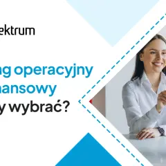 Uśmiechnięta kobieta przekazuje kluczyki do auta, ilustrując różnicę między leasingiem operacyjnym a finansowym.