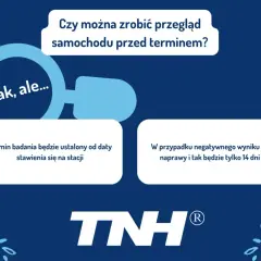 Czy można zrobić przegląd samochodu przed terminem? Tak, ale termin badania będzie ustalony od daty stawienia się na stacji. W przypadku negatywnego wyniku na naprawy i tak będzie tylko 14 dni.