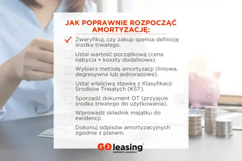 Poradnik: Jak rozpocząć amortyzację środków trwałych. Krok po kroku, od weryfikacji zakupu po odpisy. Leasing i amortyzacja – klucz do efektywnego zarządzania.