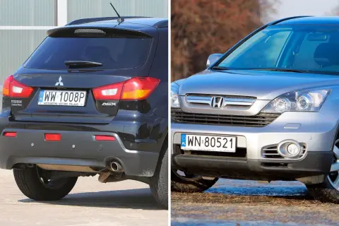 Czarny Mitsubishi ASX i srebrny Honda CR-V. Który z nich jest najmniej awaryjny SUV?