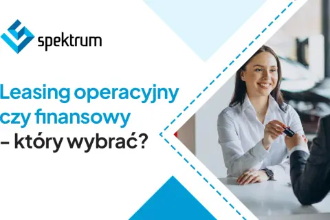 Uśmiechnięta kobieta przekazuje kluczyki do auta, ilustrując różnicę między leasingiem operacyjnym a finansowym.