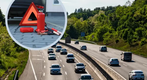 Trójkąt ostrzegawczy, gaśnica i kable rozruchowe to podstawa, co trzeba mieć w aucie w Czechach.