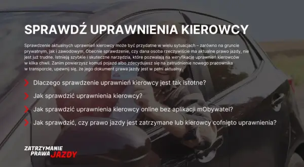 Jak sprawdzić, czy ktoś ma prawo jazdy? Weryfikacja uprawnień kierowcy jest prosta i szybka. Dowiedz się, jak to zrobić online.