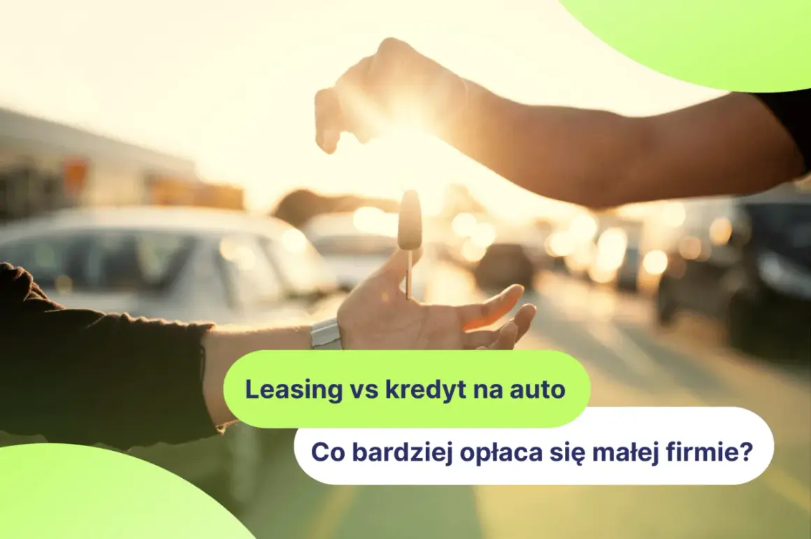 Przekazanie kluczyków do auta. Leasing czy kredyt na auto – co bardziej opłaca się małej firmie?
