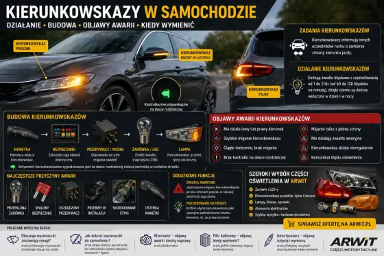 Jak działają kierunkowskazy i co oznacza szybkie miganie?